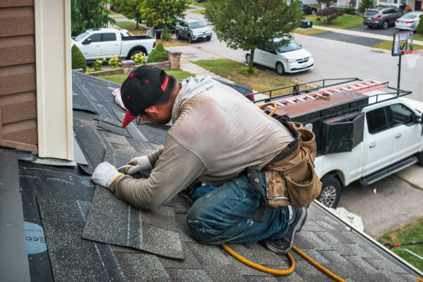 Professional Flat Roof Repair technician working in Spring Grove, IL